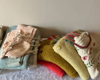 Antique and Vintage Handmade Knitted Sweaters 