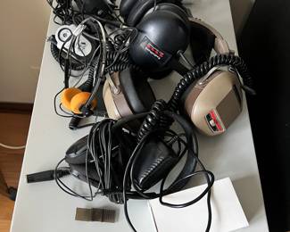 Vintage Headsets and Over Ear Headphones 