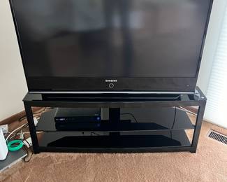 Samsung TV and TV Stand (Entertainment Center)  