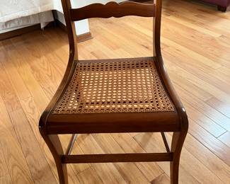 Vintage Cane Dining Room Chair Image 