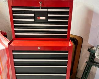 SEARS CRAFTSMAN 2 Part Rolling Tool Box 