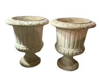 Concrete Planter, Two Available