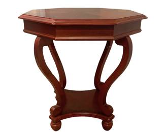Octagonal Wood Side Table