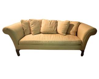Greek Key Sofa with Rolled Arms