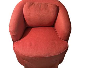 Pair of Red Swivel Chairs