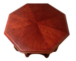 Octagonal Wood Side Table