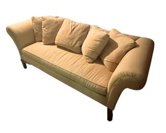 Greek Key Sofa with Rolled Arms