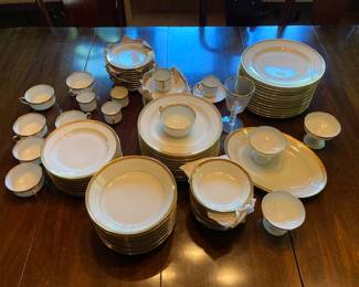 Haviland china with gold rim