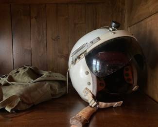 Korean era flight helmet