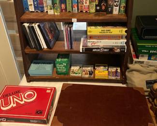 more games, vhs and Dvds