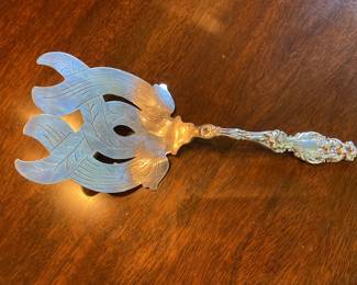 antique sterling silver serving piece