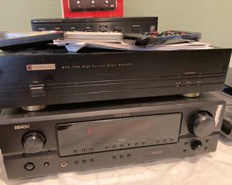 Denon receiver and Parasound power amp