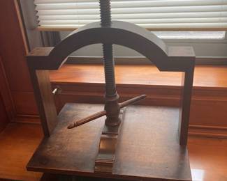 antique book press