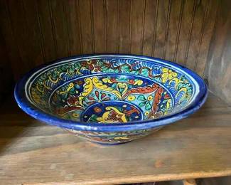  Mexican Pottery Large  Bowl