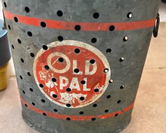 Vintage fishing pail