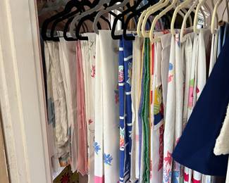 Nice collection of vintage printed table cloths