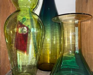 Very Large Blenko Vases