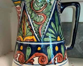 Mexican Pottery Large Pitcher