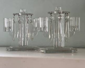 Art deco candle holders