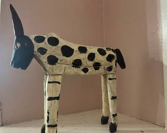 Wooden Folk Art Goat
