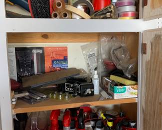 Cabinets full of things waiting for you.