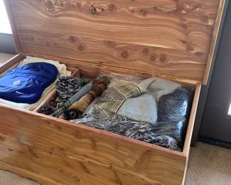 Pine, cedar lined chest.