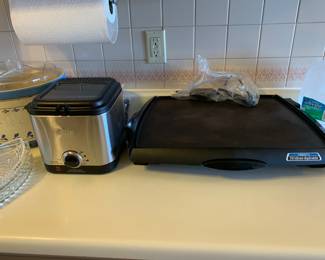 Mini Fryer, Griddle, Crock pot