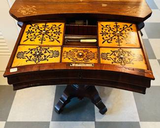Antique Mahogany sewing table 
