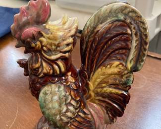 Red clay vintage rooster