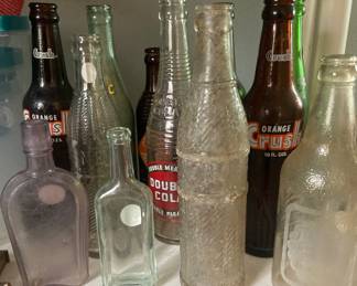 Antique soda bottles