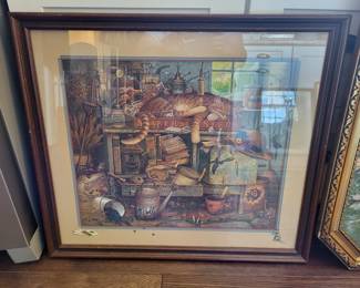 Framed "Remington the Horticulturist" by Charles Wysocki