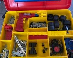 Vintage Meccano Erector set.