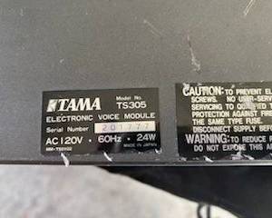 Tama Techstar TS305 ELECTRIC VOICE MODULE Analog Drum Synth MODEL TS305