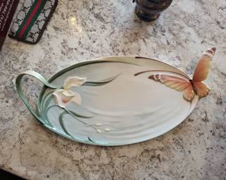 FRANZ  BUTTERFLY Serving Tray Platter