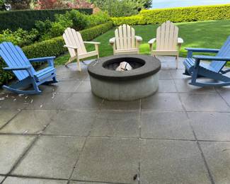  $400 for the pair.  Two blue  rocking Adirondacks .  Available during  online beginning sale beginning Wednesday, May 8th at 8am and ending Thursday May 9th at 4pm.   Click on message seller to let us know you want to purchase it and we will reply with next steps.