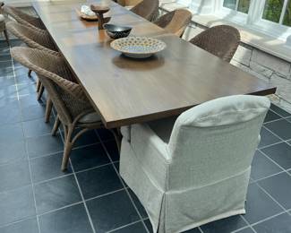 Overview of the chairs detailed in the following photos.  Owner is keeping the table. 