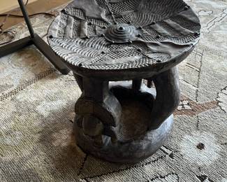 $320. Metal and wood carved African stool or table. By 13.5 inches high.   Available during  online beginning sale beginning Wednesday, May 8th at 8am and ending Thursday May 9th at 4pm.   Click on message seller to let us know you want to purchase it and we will reply with next steps.