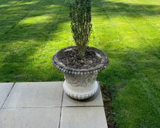 Second of the urns  sold as a pair.