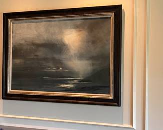 $2400.  Morningside Gallery artist  Zarina Stewart Clark"Light & Rain ,  Cuillin Hills".   $4260 originally.   Available during  online beginning sale beginning Wednesday, May 8th at 8am and ending Thursday May 9th at 4pm.   Click on message seller to let us know you want to purchase it and we will reply with next steps.