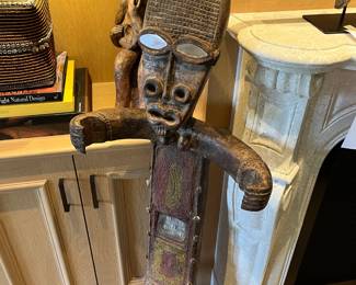 $480  Bimbi Statue of the Bembe People.   Available during  online beginning sale beginning Wednesday, May 8th at 8am and ending Thursday May 9th at 4pm.   Click on message seller to let us know you want to purchase it and we will reply with next steps. 