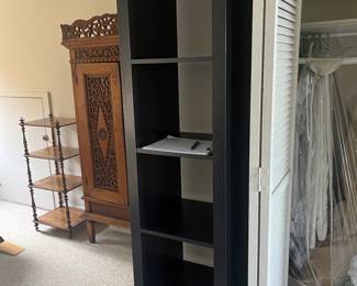 $60   Five shelf open back bookshelf or display. 17 1/2” x 15 1/2” x 72 1/2” h  Available during  online beginning sale beginning Wednesday, May 8th at 8am and ending Thursday May 9th at 4pm.   Click on message seller to let us know you want to purchase it and we will reply with next steps.