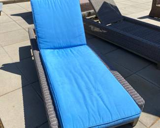 Photo of the cushions that go on the chaise lounges in prior photo.