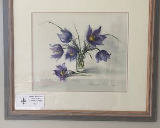  $90. Evena Bazanova watercolor "Spring Flowers".  Available during  online beginning sale beginning Wednesday, May 8th at 8am and ending Thursday May 9th at 4pm.   Click on message seller to let us know you want to purchase it and we will reply with next steps. 