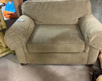 $180. Lee Industries oversize armchair.  64.5"w x 40"d  x 32"h.  Comfy comfy.  Available during  online beginning sale beginning Wednesday, May 8th at 8am and ending Thursday May 9th at 4pm.   Click on message seller to let us know you want to purchase it and we will reply with next steps.