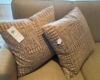 Beautiful pillows for sale during in-person shopping Friday and Saturday.
