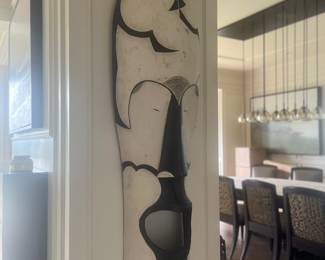 $1800  Pair of large African Fang Masks.  72"h. Originally $2400 each from Jalan Jalan Showroom.   Available during  online beginning sale beginning Wednesday, May 8th at 8am and ending Thursday May 9th at 4pm.   Click on message seller to let us know you want to purchase it and we will reply with next steps.