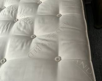 $300. And So To Bed queen mattress.  Barely used.  New roughly $2500.  Available during  online beginning sale beginning Wednesday, May 8th at 8am and ending Thursday May 9th at 4pm.   Click on message seller to let us know you want to purchase it and we will reply with next steps.    