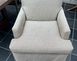 $1000. Pair of slipcovered armchairs.  26"w x 26"d x 35"h.  19.5" to seat.  Originally $5726 for the pair.  Once has an as found spot easily cleaned.   Available during  online beginning sale beginning Wednesday, May 8th at 8am and ending Thursday May 9th at 4pm.   Click on message seller to let us know you want to purchase it and we will reply with next steps.