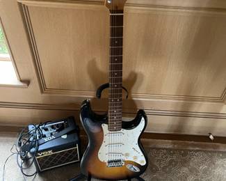 $600. Eddie Vedder signed Fender Squire Strat guitar.  Available for online purchase.