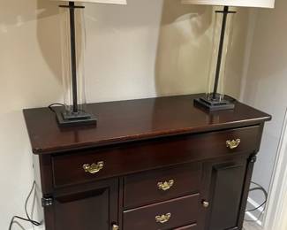 $220 Carl Forsland & Sons  buffet  48.5"w x 20"d x 36"h.  Available during  online beginning sale beginning Wednesday, May 8th at 8am and ending Thursday May 9th at 4pm.   Click on message seller to let us know you want to purchase it and we will reply with next steps.